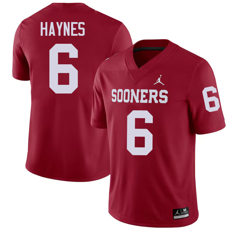 Trystan Haynes Oklahoma Sooners Jersey,Oklahoma Sooners Football Uniforms,Jersey-Crimson